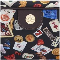 Divo Diva - Las Vegas - Dark Black - Leather Handbag - Made in Italy - Life is a Game Collection - Luxury High Quality - Avvenice