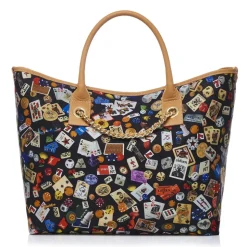 Divo Diva - Macao - Black - Leather Handbag - Made in Italy - Life is a Game Collection - Luxury High Quality - Avvenice