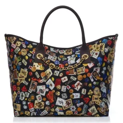 Divo Diva - Macao - Dark Black - Leather Handbag - Made in Italy - Life is a Game Collection - Luxury High Quality - Avvenice