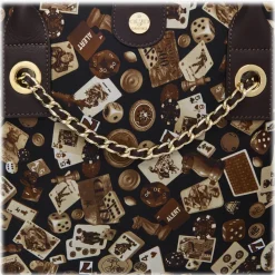 Divo Diva - Macao - Dark Brown - Leather Handbag - Made in Italy - Life is a Game Collection - Luxury High Quality - Avvenice