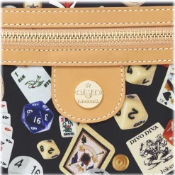 Divo Diva - Madrid - Black - Leather Handbag - Made in Italy - Life is a Game Collection - Luxury High Quality - Avvenice