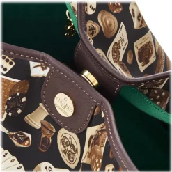 Divo Diva - Miami - Dark Brown - Leather Handbag - Made in Italy - Life is a Game Collection - Luxury High Quality - Avvenice