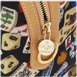 Divo Diva - Montecarlo - Black - Leather Handbag - Made in Italy - Life is a Game Collection - Luxury High Quality - Avvenice