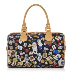 Divo Diva - Montecarlo - Black - Leather Handbag - Made in Italy - Life is a Game Collection - Luxury High Quality - Avvenice