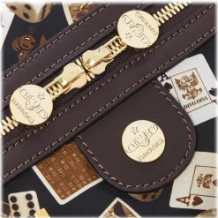 Divo Diva - Montecarlo - Dark Brown - Leather Handbag - Made in Italy - Life is a Game Collection - Luxury High Quality - Avvenice