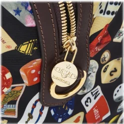 Divo Diva - Montecarlo - Dark Black - Leather Handbag - Made in Italy - Life is a Game Collection - Luxury High Quality - Avvenice