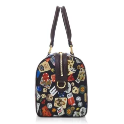 Divo Diva - Montecarlo - Dark Black - Leather Handbag - Made in Italy - Life is a Game Collection - Luxury High Quality - Avvenice