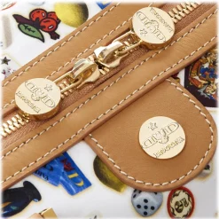 Divo Diva - Montecarlo - White - Leather Handbag - Made in Italy - Life is a Game Collection - Luxury High Quality - Avvenice