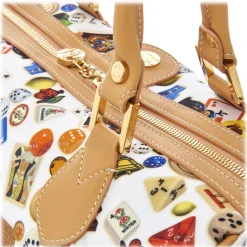 Divo Diva - Montecarlo - White - Leather Handbag - Made in Italy - Life is a Game Collection - Luxury High Quality - Avvenice