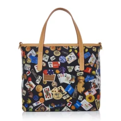 Divo Diva - Niagara - Black - Leather Handbag - Made in Italy - Life is a Game Collection - Luxury High Quality - Avvenice