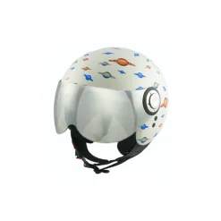 Divo Diva - Planets Shiny White - Special Edition - Osbe Italy - Motorcycle Helmet - High Quality - Made in Italy - Avvenice