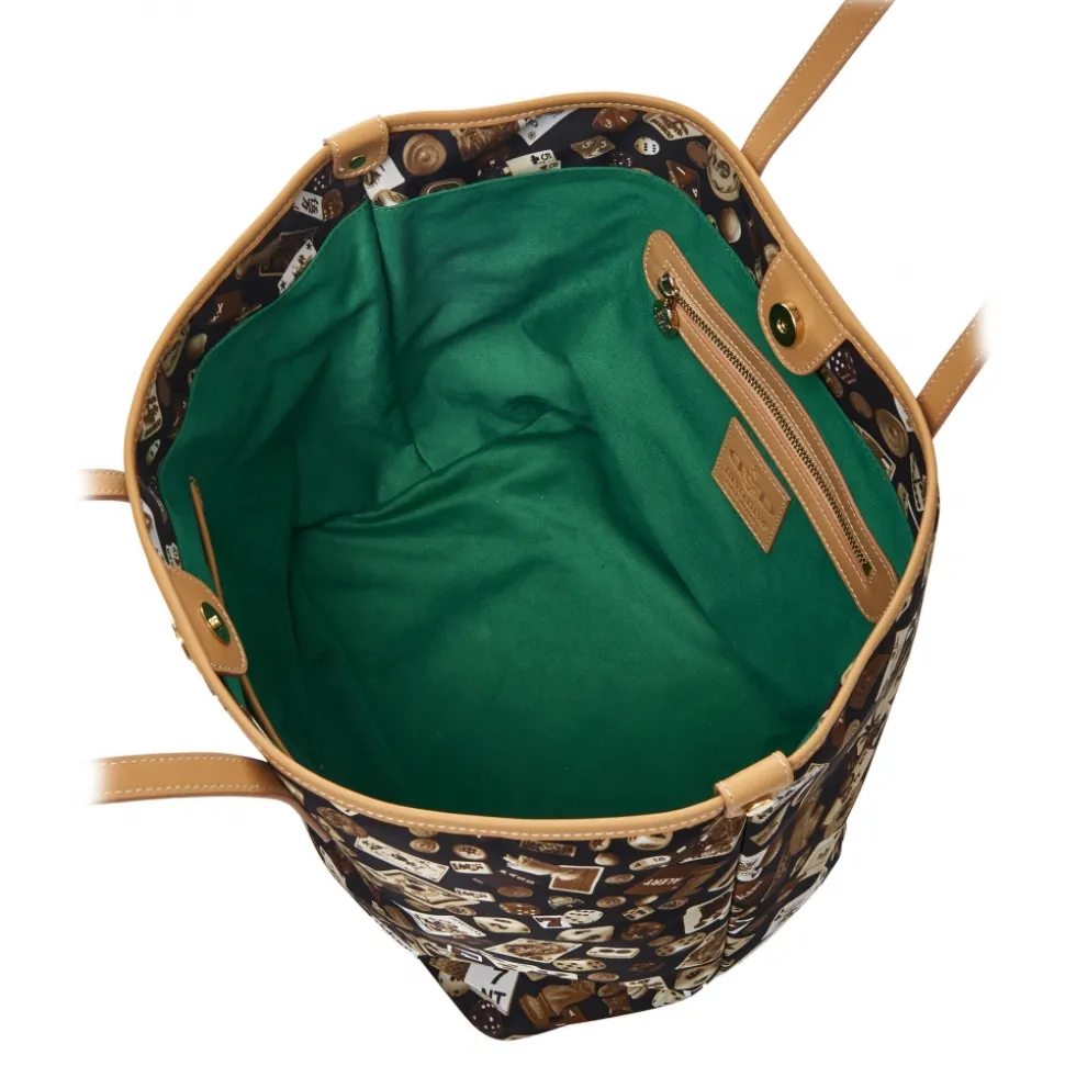 Divo Diva - San Remo - Brown - Leather Handbag - Made in Italy - Life is a Game Collection - Luxury High Quality - Avvenice