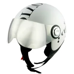 Divo Diva - Shiny White - Special Edition - Osbe Italy - Motorcycle Helmet - High Quality - Made in Italy - Avvenice