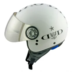 Divo Diva - Shiny White - Special Edition - Osbe Italy - Motorcycle Helmet - High Quality - Made in Italy - Avvenice
