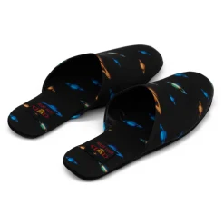 Divo Diva - Suite - Black - Fabric Slippers - Made in Italy - Planets Collection - Luxury High Quality - Avvenice