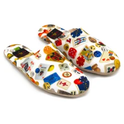 Divo Diva - Suite - White - Fabric Slippers - Made in Italy - Life is a Game Collection - Luxury High Quality - Avvenice