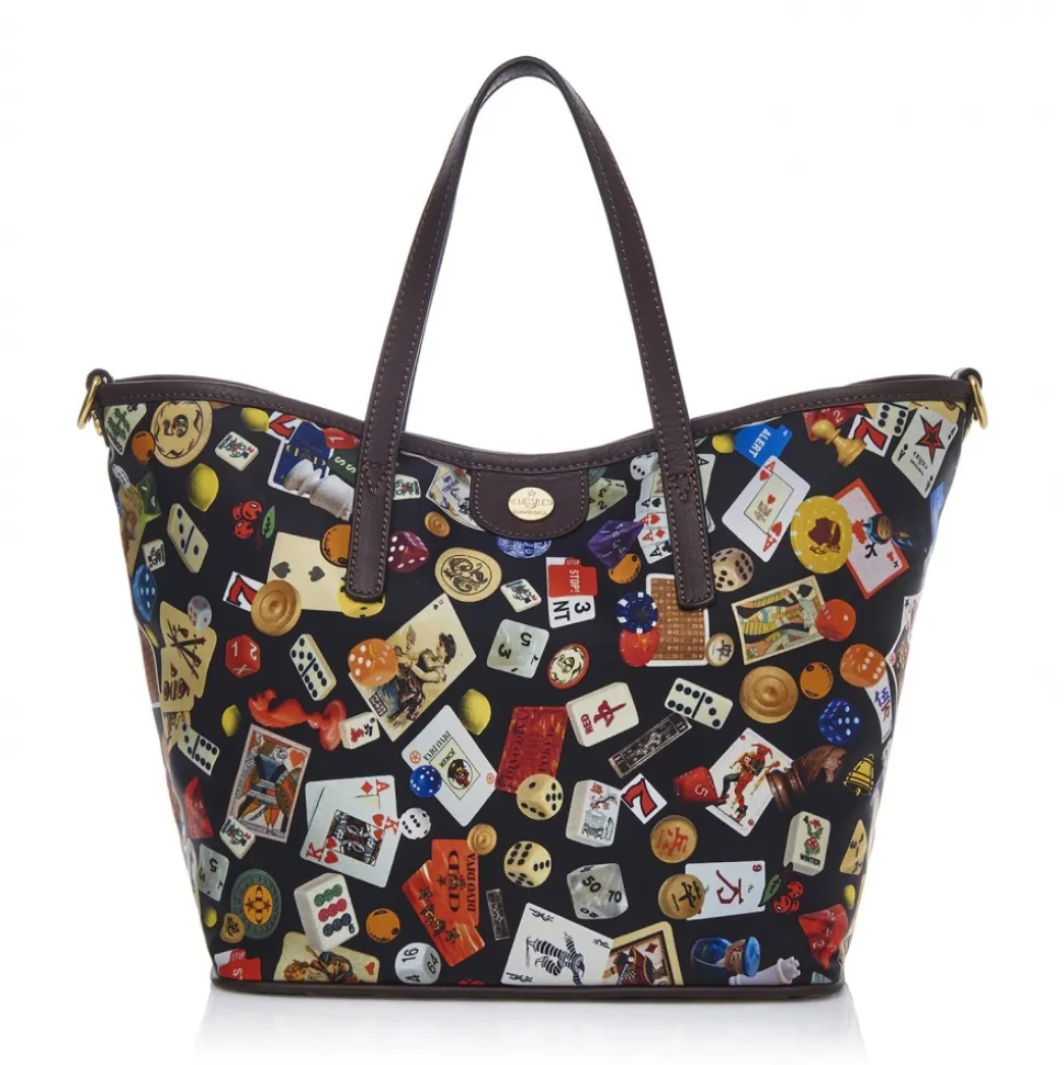 Divo Diva - Venice - Dark Black - Leather Handbag - Made in Italy - Life is a Game Collection - Luxury High Quality - Avvenice
