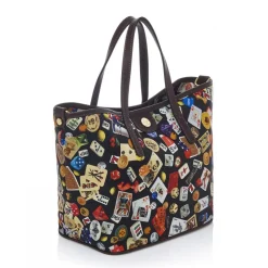 Divo Diva - Venice - Dark Black - Leather Handbag - Made in Italy - Life is a Game Collection - Luxury High Quality - Avvenice