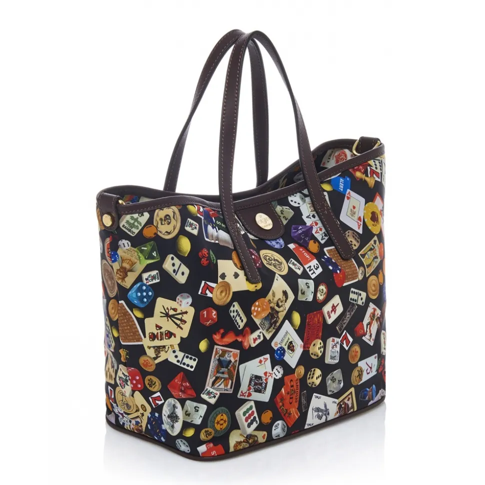 Divo Diva - Venice - Dark Black - Leather Handbag - Made in Italy - Life is a Game Collection - Luxury High Quality - Avvenice