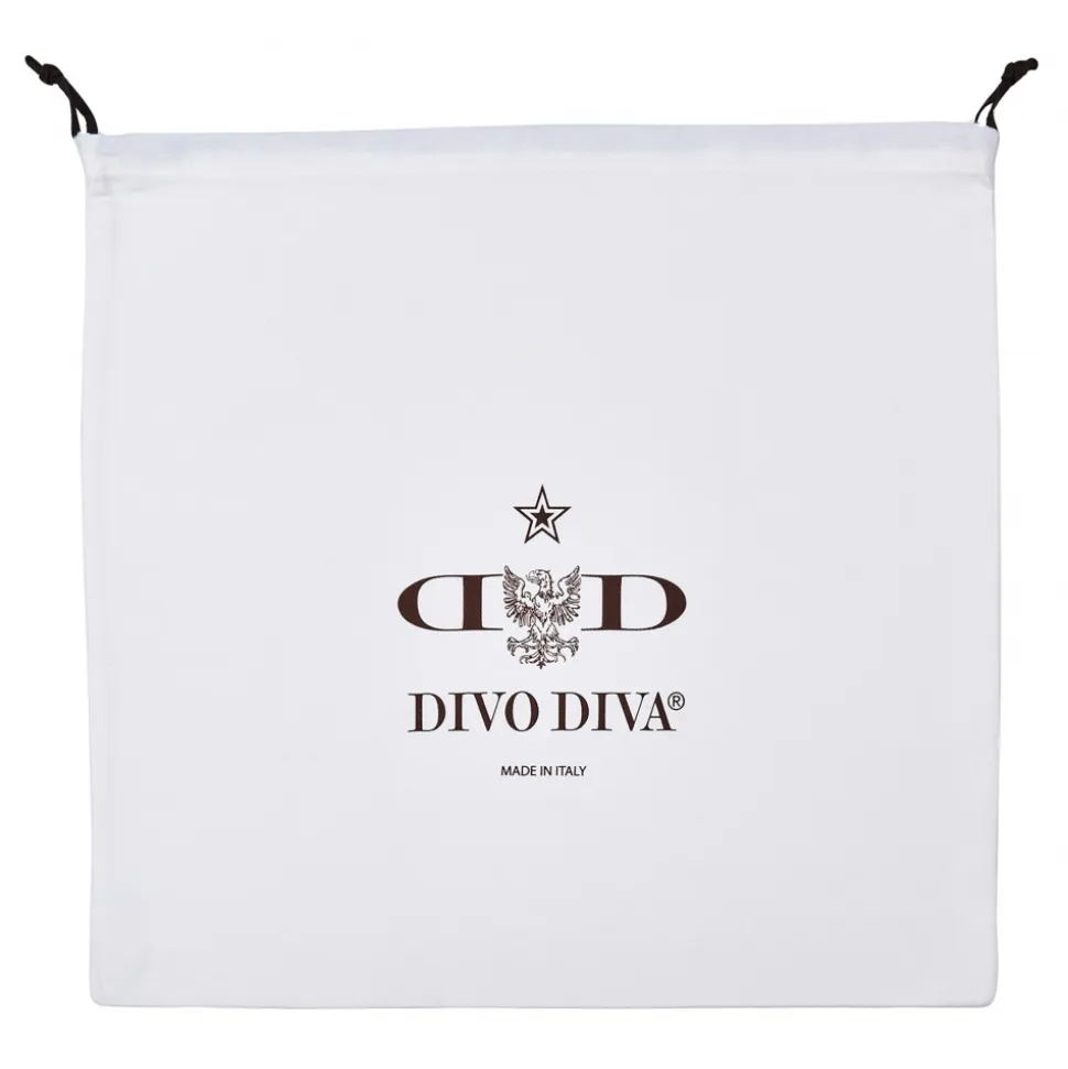 Divo Diva - Venice - Dark Black - Leather Handbag - Made in Italy - Life is a Game Collection - Luxury High Quality - Avvenice