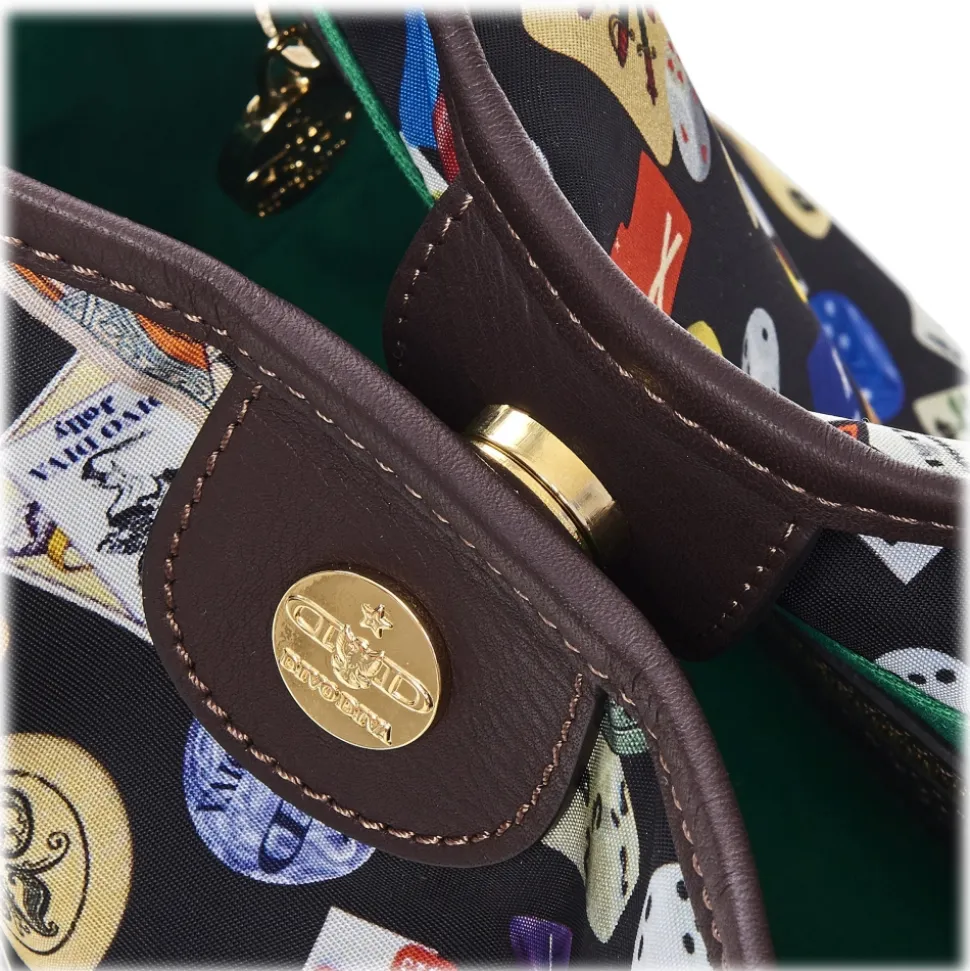 Divo Diva - Venice - Dark Black - Leather Handbag - Made in Italy - Life is a Game Collection - Luxury High Quality - Avvenice