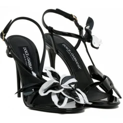Dolce & Gabbana - Black Keira Sandals - Dolce & Gabbana Exclusive Luxury Collection - Avvenice