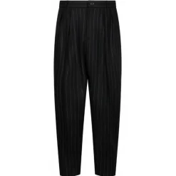 Dolce & Gabbana - Black Pinstripe Pants - Dolce & Gabbana Exclusive Luxury Collection - Avvenice