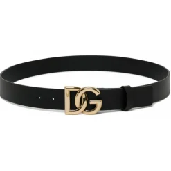 Dolce & Gabbana - Black Leather Belt - Dolce & Gabbana Exclusive Luxury Collection - Avvenice