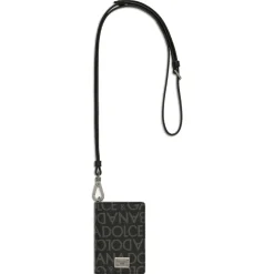 Dolce & Gabbana - Black and Gray Wallet with Jacquard Logo - Dolce & Gabbana Exclusive Luxury Collection - Avvenice