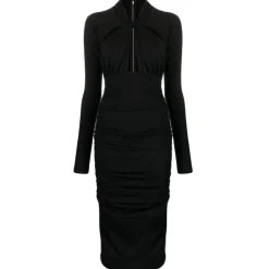 Dolce & Gabbana - Black Sheath Midi Dress - Dolce & Gabbana Exclusive Luxury Collection - Avvenice