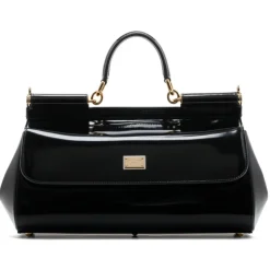 Dolce & Gabbana - Black Calf Leather Medium Sicily Shoulder Bag - Dolce & Gabbana Exclusive Luxury Collection - Avvenice