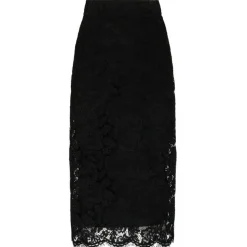 Dolce & Gabbana - Black Stretch Silk Midi Skirt - Dolce & Gabbana Exclusive Luxury Collection - Avvenice