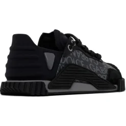 Dolce & Gabbana - Black and Grey Calf Leather NS1 Sneakers - Dolce & Gabbana Exclusive Luxury Collection - Avvenice