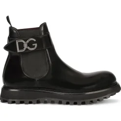 Dolce & Gabbana - Black Beatles Boots - Dolce & Gabbana Exclusive Luxury Collection - Avvenice