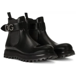 Dolce & Gabbana - Black Beatles Boots - Dolce & Gabbana Exclusive Luxury Collection - Avvenice