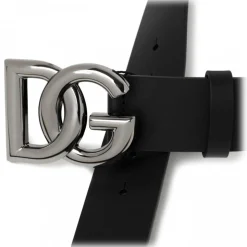Dolce & Gabbana - Black DG Logo Belt - Dolce & Gabbana Exclusive Luxury Collection - Avvenice