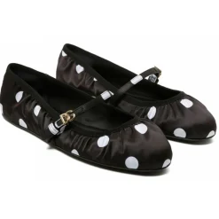 Dolce & Gabbana - Black and White Printed Ballerina - Dolce & Gabbana Exclusive Luxury Collection - Avvenice