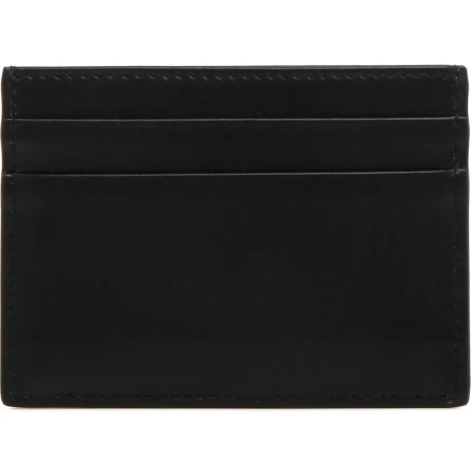 Dolce & Gabbana - Black Calf Leather Embossed Logo Cardholder - Dolce & Gabbana Exclusive Luxury Collection - Avvenice