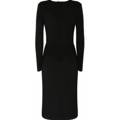 Dolce & Gabbana - Black Stretch Jersey Mini Dress - Dolce & Gabbana Exclusive Luxury Collection - Avvenice