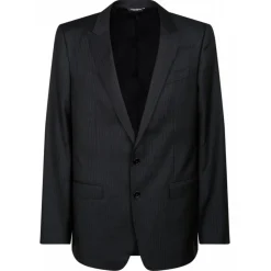 Dolce & Gabbana - Black Pinstripe Jacket - Dolce & Gabbana Exclusive Luxury Collection - Avvenice
