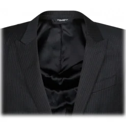 Dolce & Gabbana - Black Pinstripe Jacket - Dolce & Gabbana Exclusive Luxury Collection - Avvenice
