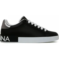 Dolce & Gabbana - Black Portofino Sneakers - Dolce & Gabbana Exclusive Luxury Collection - Avvenice
