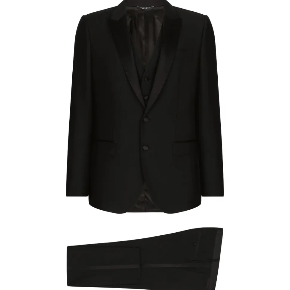 Dolce & Gabbana - Black Suit - Dolce & Gabbana Exclusive Luxury Collection - Avvenice