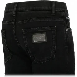 Dolce & Gabbana - Black Stretch Cotton Cargo Jeans - Dolce & Gabbana Exclusive Luxury Collection - Avvenice