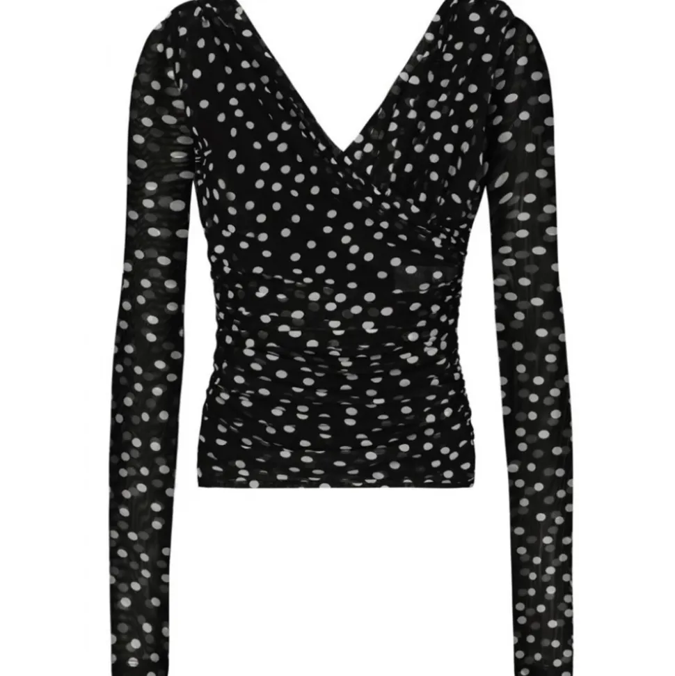 Dolce & Gabbana - Black Polka-Dot Top - Dolce & Gabbana Exclusive Luxury Collection - Avvenice