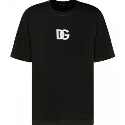 Dolce & Gabbana - Black Cotton Logo Print T-Shirt - Dolce & Gabbana Exclusive Luxury Collection - Avvenice