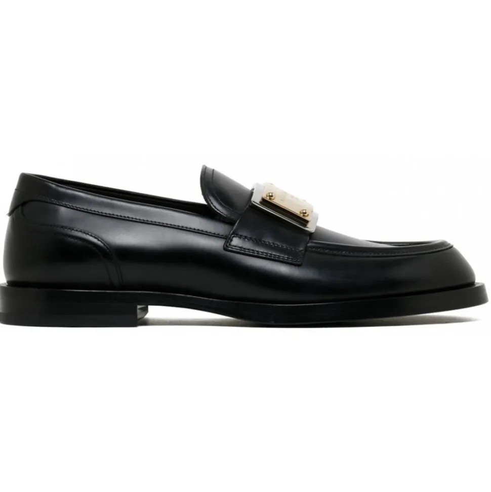 Dolce & Gabbana - Black Bernini Loafers - Dolce & Gabbana Exclusive Luxury Collection - Avvenice
