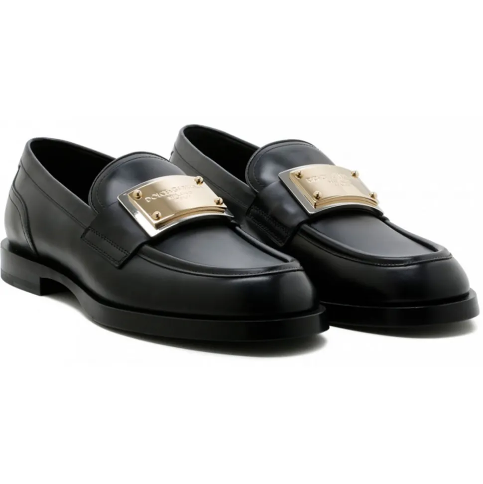 Dolce & Gabbana - Black Bernini Loafers - Dolce & Gabbana Exclusive Luxury Collection - Avvenice