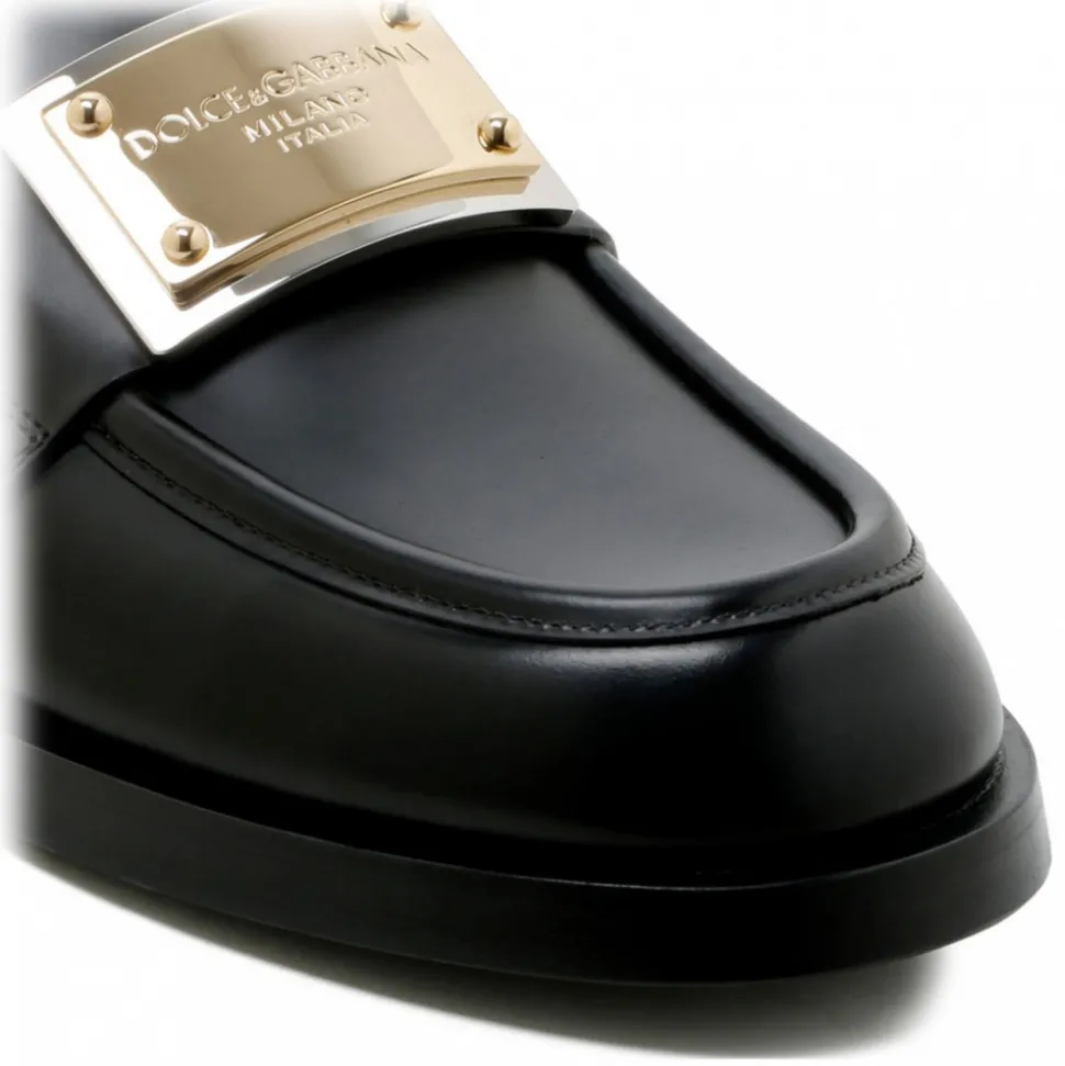 Dolce & Gabbana - Black Bernini Loafers - Dolce & Gabbana Exclusive Luxury Collection - Avvenice