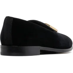 Dolce & Gabbana - Black Leonardo Velvet Loafers - Dolce & Gabbana Exclusive Luxury Collection - Avvenice